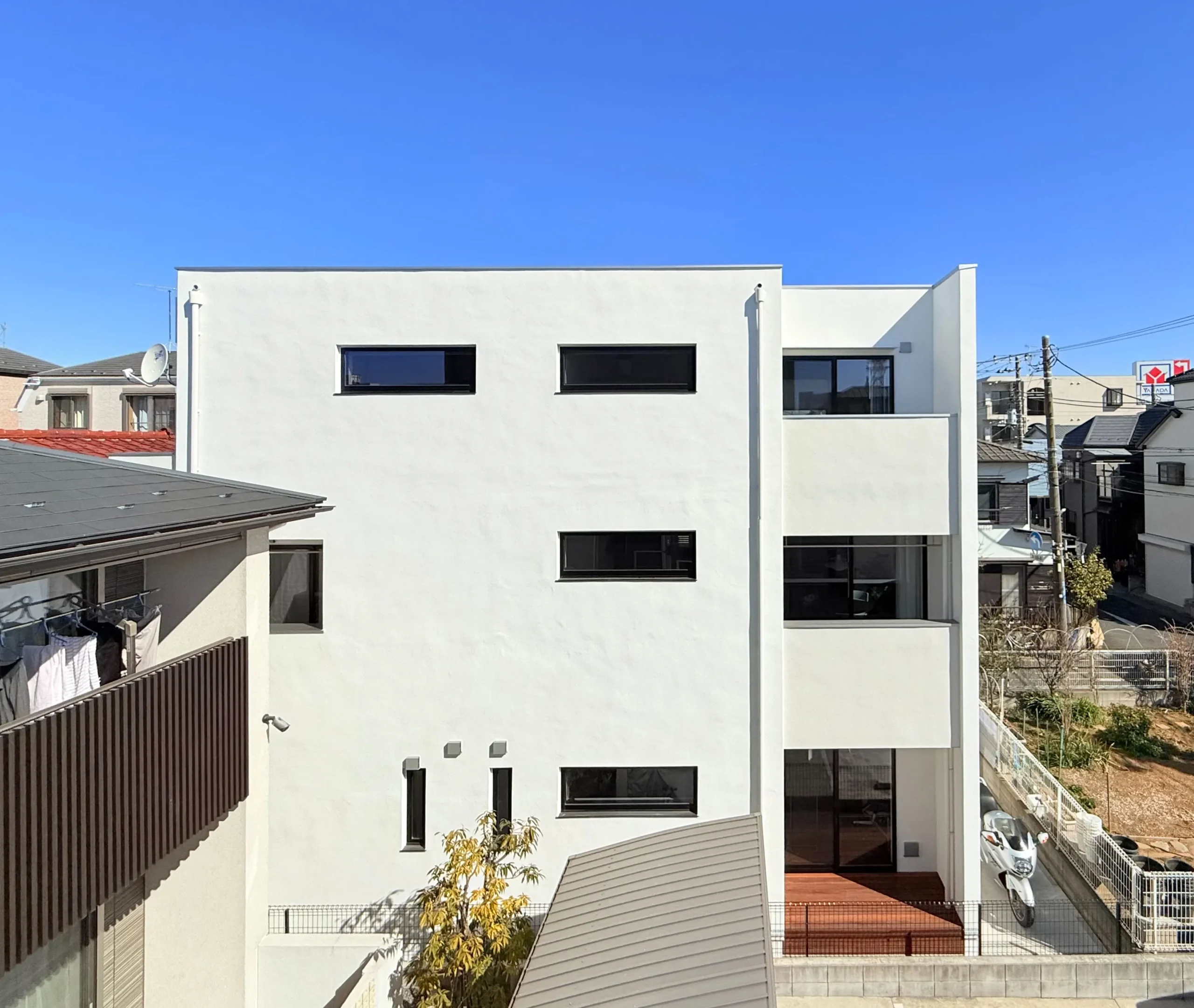 上下階分離型 二世帯住宅の建築家自邸の施工事例画像
