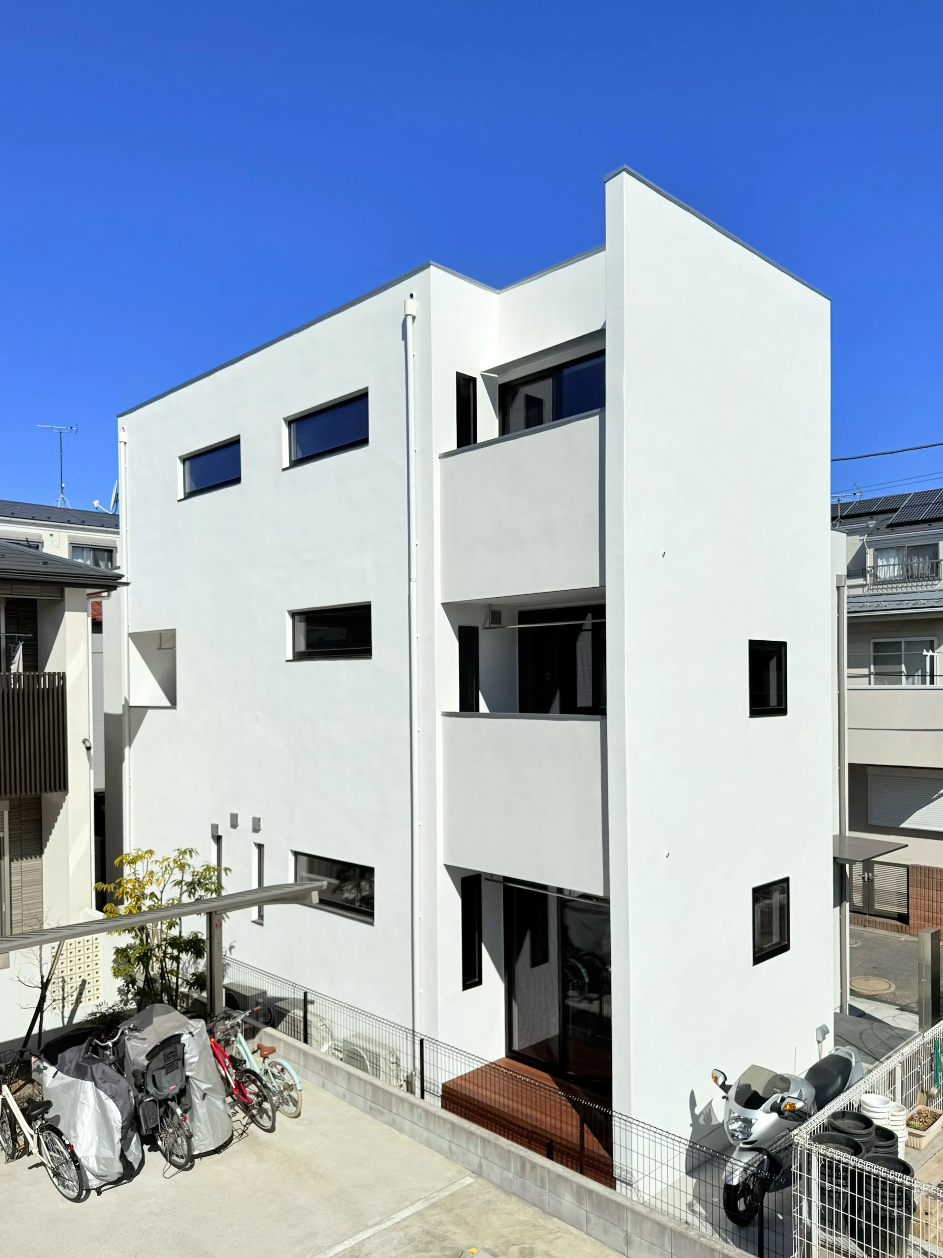 上下階分離型 二世帯住宅の建築家自邸の施工事例画像