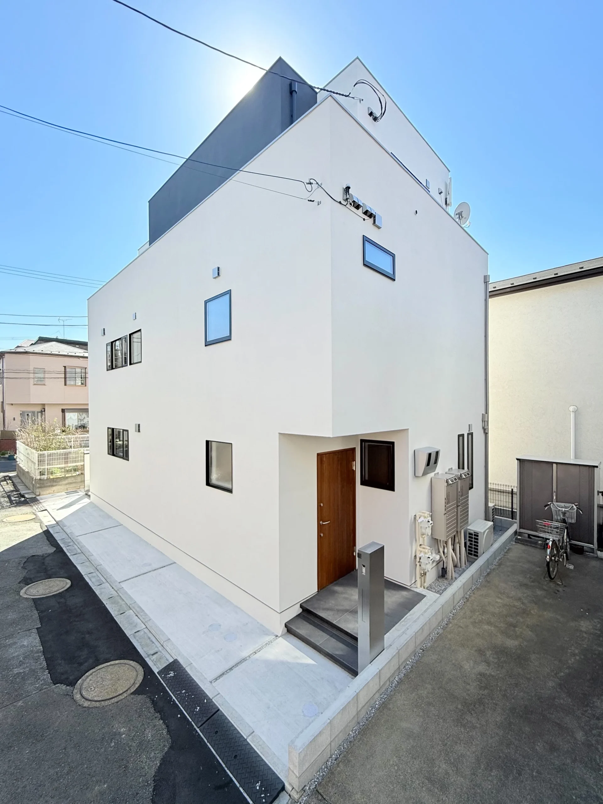 上下階分離型 二世帯住宅の建築家自邸の施工事例画像